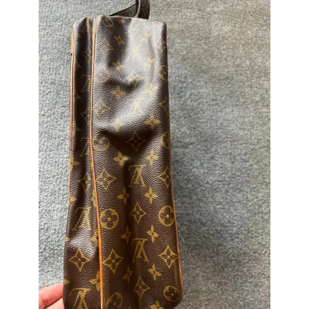 VTG Louis Vuitton Monogram Womens Brown Trocadero Celebrity Worn Shoulder Bag